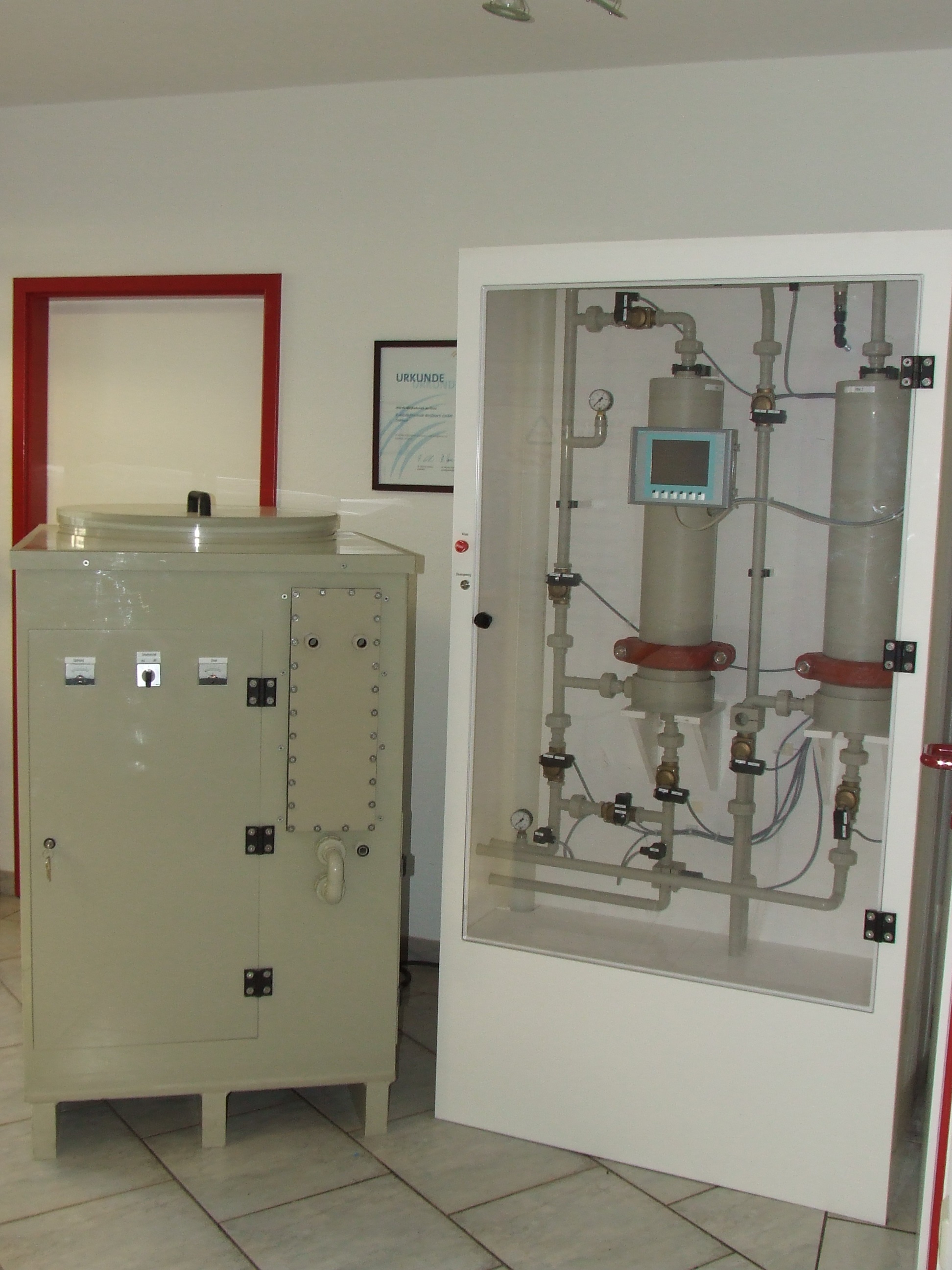 Elektrolyse und Filtration